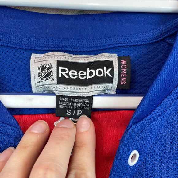 Reebok NHL Rangers Jersey Women Small Blue Lace-Up Richards #19 Licensed Casual - Picture 7 of 12